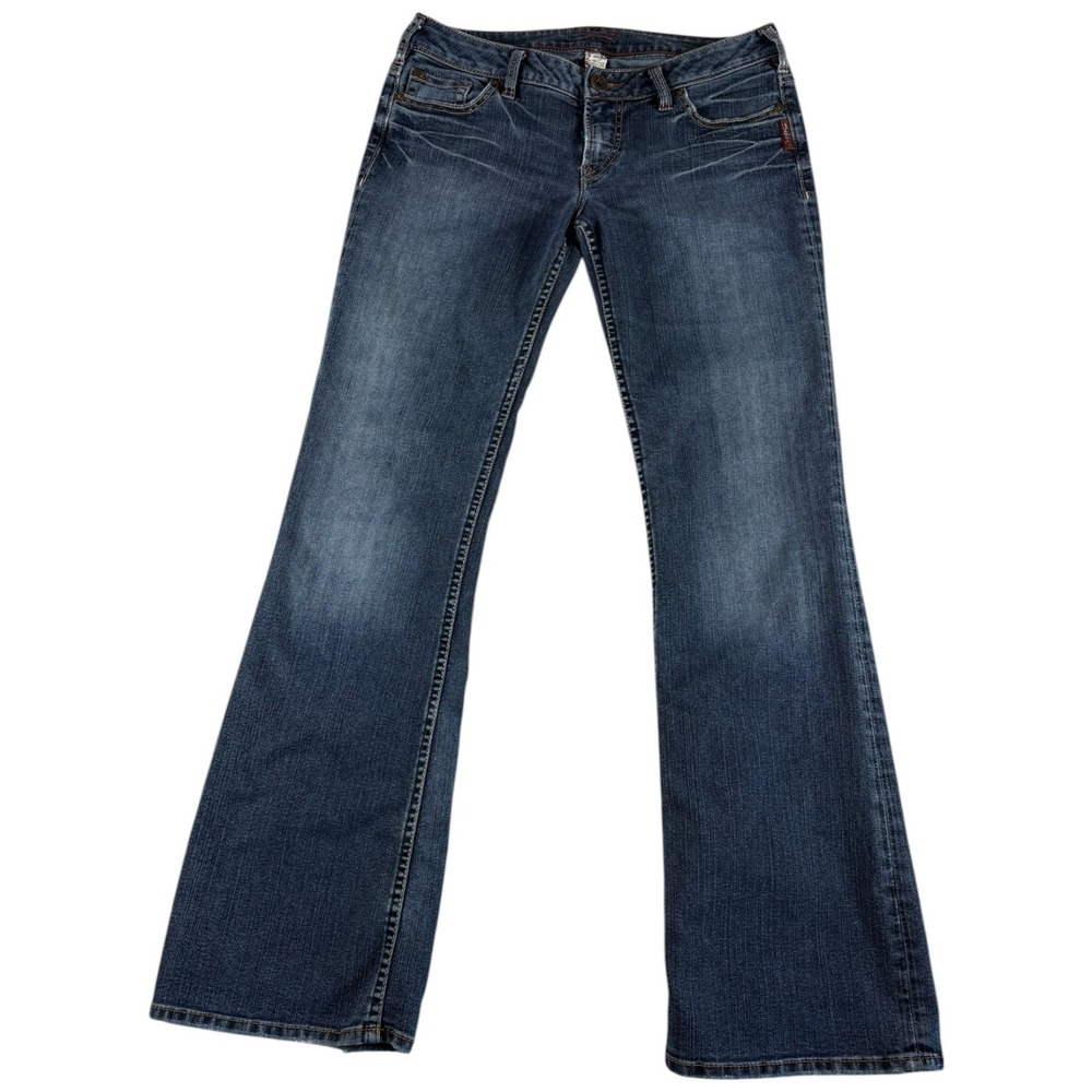 Silver Co. Toni Western Glove Works‎ Bootcut Jeans Womens 31x32 Blue Low Rise